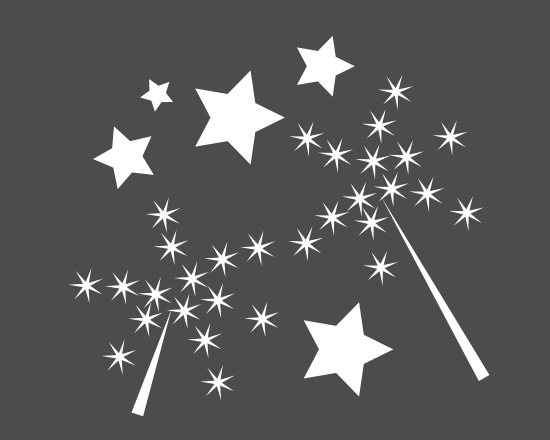 Icon Sterne und Wunderkerzen